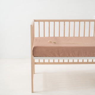 Kids Cafe Creme Linen Fitted Sheet - Linen Tales 3
