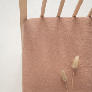 Kids Cafe Creme Linen Fitted Sheet - Linen Tales 4