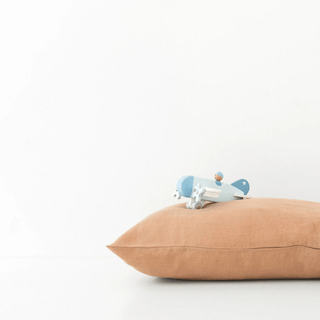 Kids Cafe Creme Linen Pillowcase - Linen Tales USA 