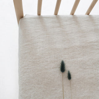 Kids Melange Linen Fitted Sheet - Linen Tales 3