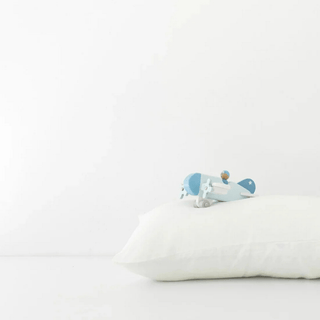 Kids White Linen Pillowcase - Linen Tales USA 