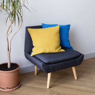 Lemon Curry Linen Cushion Cover - Linen Tales 3