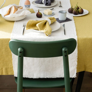 Lemon Curry Linen Tablecloth - Linen Tales 3