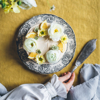 Lemon Curry Linen Tablecloth - Linen Tales 2