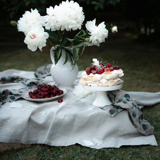 Light Grey Lightweight Linen Tablecloth - Linen Tales 3