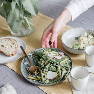 Light Grey Linen Coasters Set of 4 - Linen Tales 4