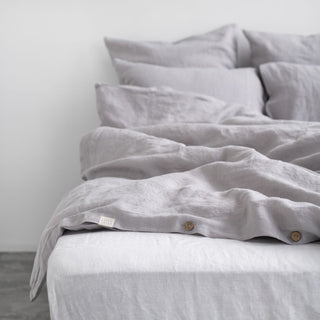 Light Grey Linen Duvet Cover Set - Linen Tales 5