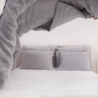 Light Grey Linen Duvet Cover Set - Linen Tales 7