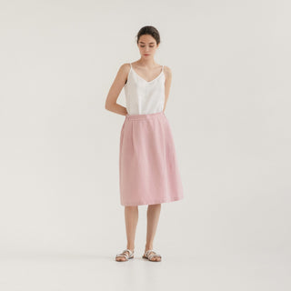LIMITED EDITION Zephyr Linen Twill Tulip Skirt - Linen Tales 