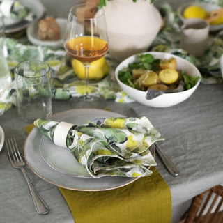 Lotus Linen Napkins Set of 2 - Linen Tales 3