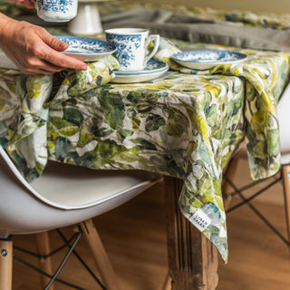 Lotus Linen Tablecloth - Linen Tales 3