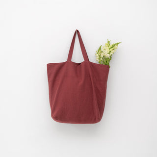 Marsala Linen Big Bag - Linen Tales 