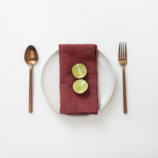 Marsala Linen Napkins Set of 2 - Linen Tales 
