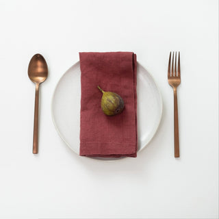 Marsala Linen Napkins Set of 2 - Linen Tales 