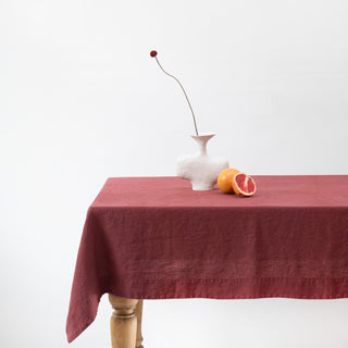 Marsala Linen Tablecloth - Linen Tales 3