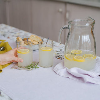 Meadow on Natural Linen Coasters Set of 4 - Linen Tales 4