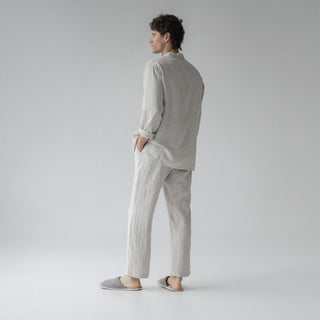 Melange Linen Currant Loungewear Set - Linen Tales 6