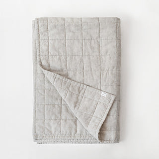 Melange Linen Quilted Blanket - Linen Tales 3