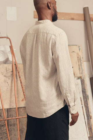 Melange Linen Snapdragon Shirt - Linen Tales 3
