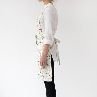 Mistletoe Linen Daily Apron - Linen Tales USA 