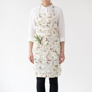 Mistletoe Linen Daily Apron - Linen Tales USA 