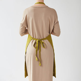 Moss Green Linen Daily Apron - Linen Tales 2