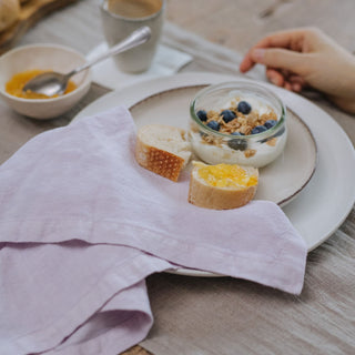 Lavender Fog Linen Napkins Set of 2 3