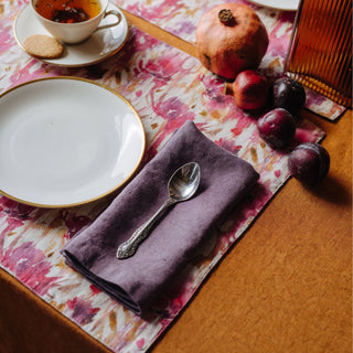 Montana Grape Linen Napkins Set of 2 3