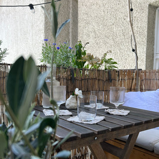 Natural Linen Coasters with Fringes Set of 4 - Linen Tales 3