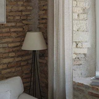 Natural Linen Daytime Tie Top Curtain Set of 2 - Linen Tales 5