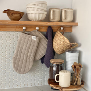 Natural Linen Oven Mitt - Linen Tales 4