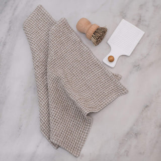 Natural Linen Waffle Dishcloth Set of 2 - Linen Tales 3