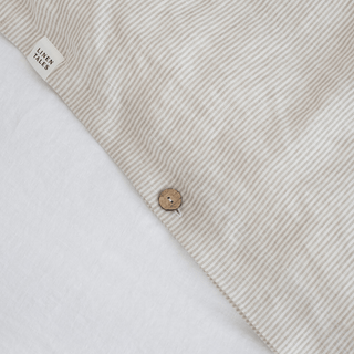 Natural Stripes Linen Duvet Cover - Linen Tales 3
