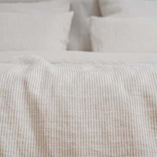 Natural Stripes Linen Duvet Cover Set - Linen Tales 6