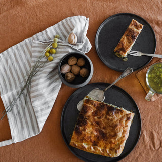 Natural White Stripes Linen Kitchen Towel - Linen Tales 3