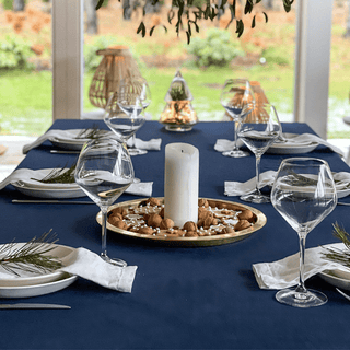Navy Linen Tablecloth - Linen Tales 2