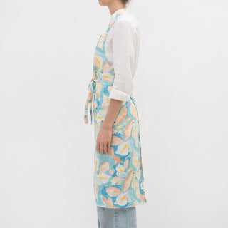 Pastel Iris Linen Chef Apron - Linen Tales 