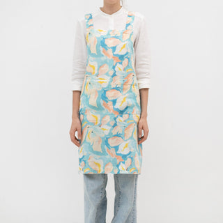 Pastel Iris Linen Crossback Apron - Linen Tales 1