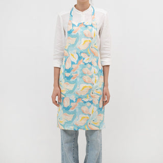 Pastel Iris Linen Daily Apron - Linen Tales 1