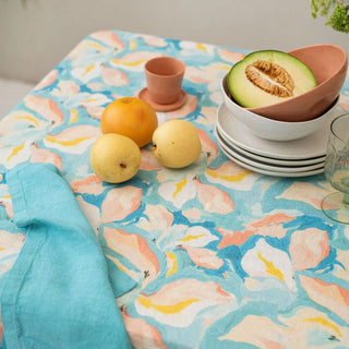 Pastel Iris Linen Tablecloth - Linen Tales 2