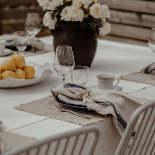Natural Linen Placemat with Fringes 2