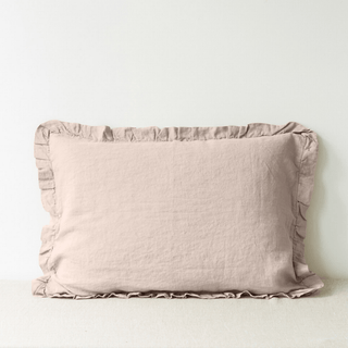 Portobello Linen Pillowcase with Frills - Linen Tales USA 1