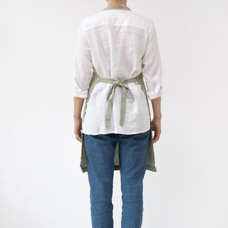 Sage Linen Daily Apron - Linen Tales 3