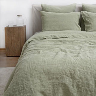 Sage Linen Duvet Cover Set - Linen Tales 4