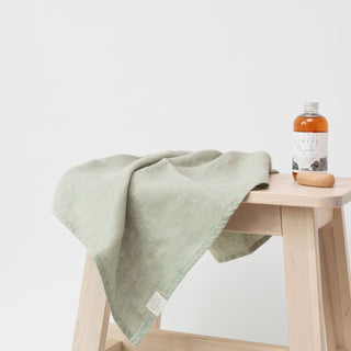 Sage Linen Fine Waffle Towel - Linen Tales 3