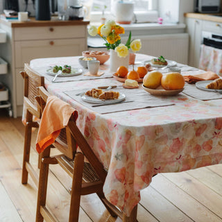 Floral Linen Tablecloth 3