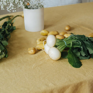 Honey Linen Tablecloth 3