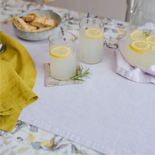 Lavender Fog Linen Table Runner 2