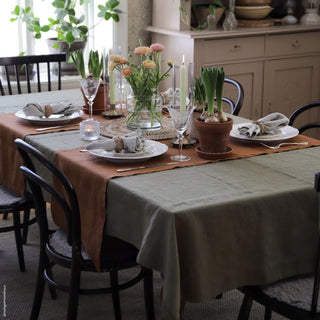 Hazelnut Linen Table Runner 3