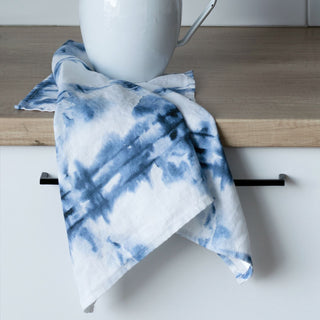 Tie Dye Linen Kitchen Towel - Linen Tales USA 